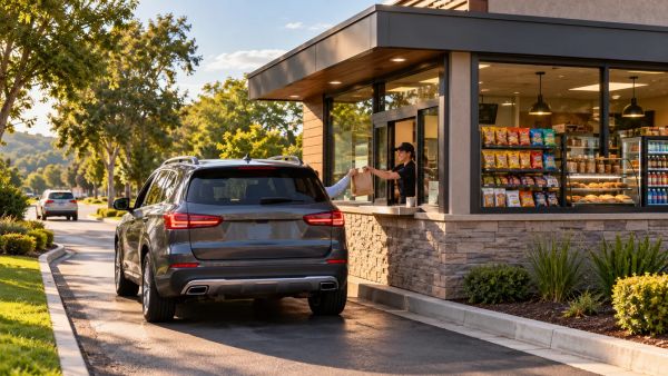 Find local drive thru stores for quick snacks and convenience